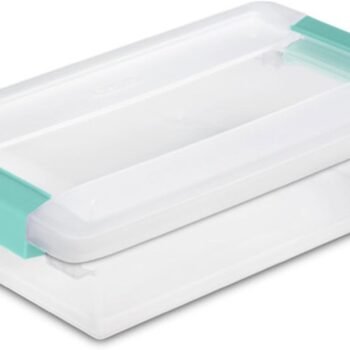 6-piece storage box set with latches