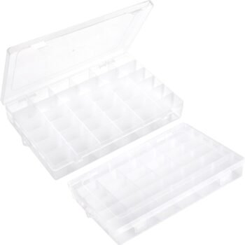 Clear plastic storage box (2-pack)