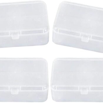 Clear rectangular mini storage box