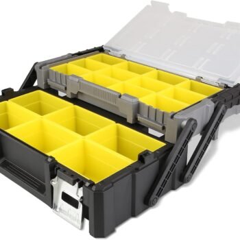 Portable plastic cantilever tool box