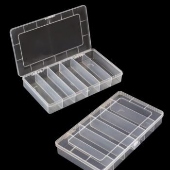 2-Piece 6-Compartment Storage Box Set