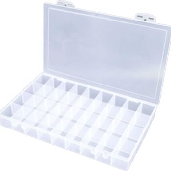 36-compartment large plastic storage box