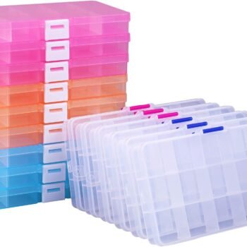 15-piece plastic jewelry box set