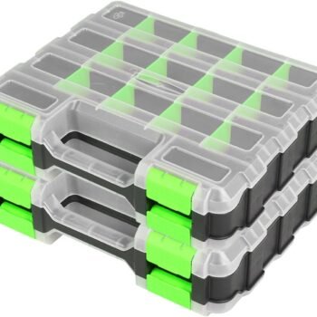 Tool storage box with transparent lid