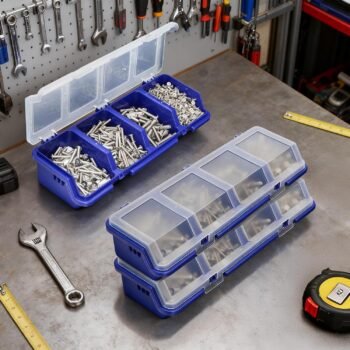 6-Piece Screw Storage Box Set with Lids